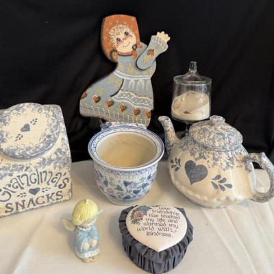 Blue Candy/Snack dishes plus
