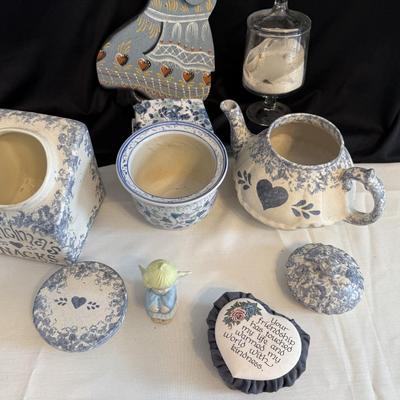 Blue Candy/Snack dishes plus