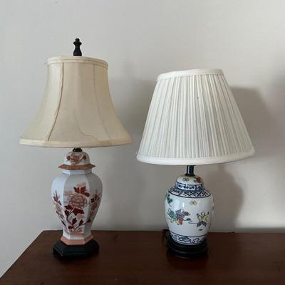 872 Pair of Asian Pottery Lamps