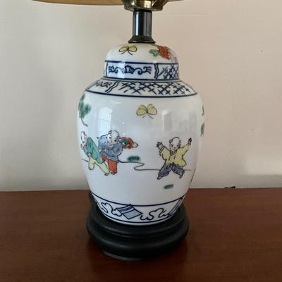 872 Pair of Asian Pottery Lamps