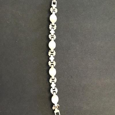 Sale Photo Thumbnail #30: Beautiful Silvertone bracelet with multicolor rhinestones. Please see attached photos.