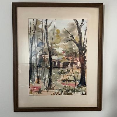 874 1963 Original Watercolor by Bette H. List 1963