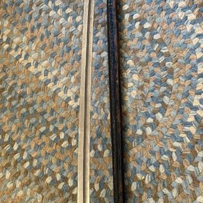 Sale Photo Thumbnail #117: This is an original World War II Kriegsmarine  (Nazi Navy) sword.  These weren’t used in combat but rather for parades and a symbol of status. The sword is maker stamped by E. F. Horster. The scabbard is damaged as shown in photos.