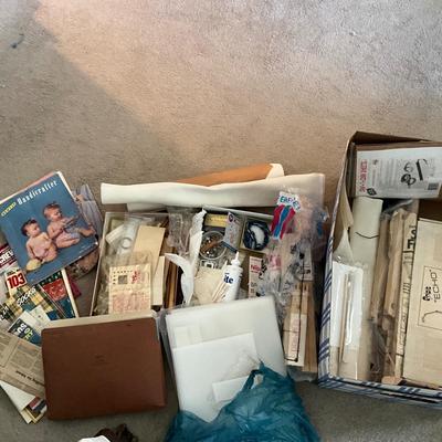 877 Assortment of Needlework Supplies
