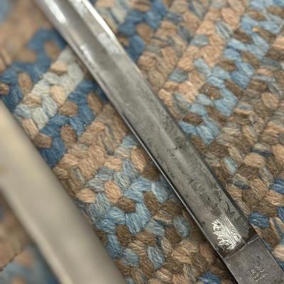 Sale Photo Thumbnail #133: Triple engraved blade with WK&C SOLINGEN markings. 37 1/2” overall length