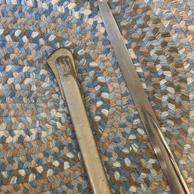 Sale Photo Thumbnail #136: Triple engraved blade with WK&C SOLINGEN markings. 37 1/2” overall length