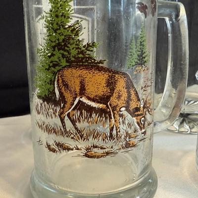 Pepsi glass canister, Schmidt beer mugs