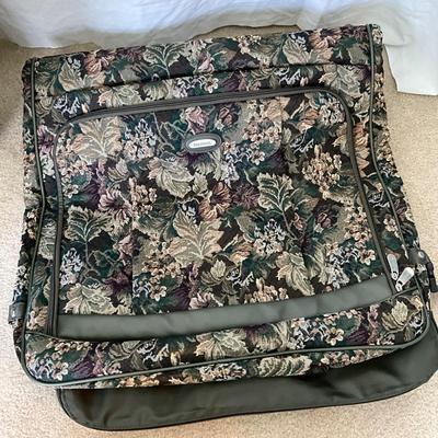 882 Lot of Protocol Floral Tapestry Suitcases