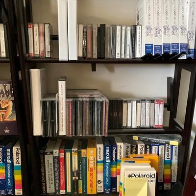 883 Large Two-shelves of Cassette Tapes & VHS Tapes of Spiritual Holistic Healing