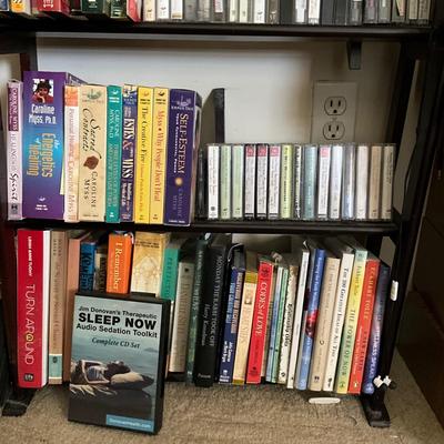 884 Large Assorted Lot of Cassette Tapes with Cassette Drawers