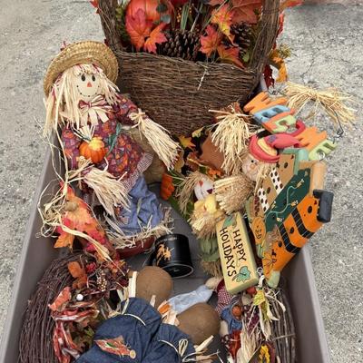 Fall items with tote