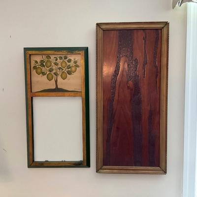 887 Pair of Wall Mirrors and Woodart