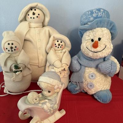 Snowmen and Precious Moments plug in.