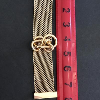 Gold, toned, fashion, statement bracelet