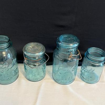 Blue Ball Mason Jars