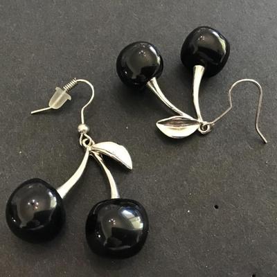 Black Cherry Earrings