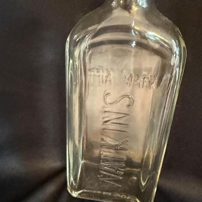 Vintage Mrs Butterworth syrup bottles, Scotland Liquor bottle, Watkins glass bottles