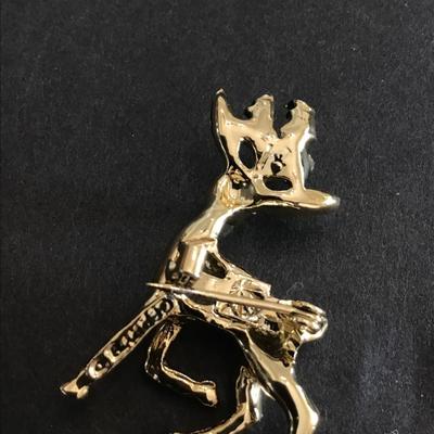Vintage Reindeer Brooch Gerrys