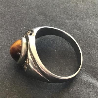 Vintage Mens stone ring
