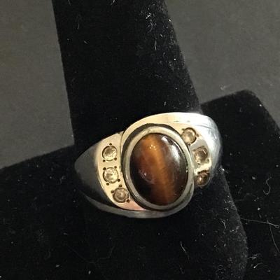 Vintage Mens stone ring