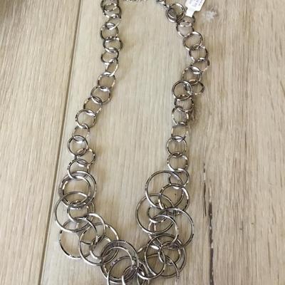 Beautiful gunmetal, gray, Lia Sophia necklace