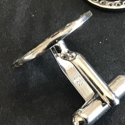 Sterling Silver Marked Cuff links