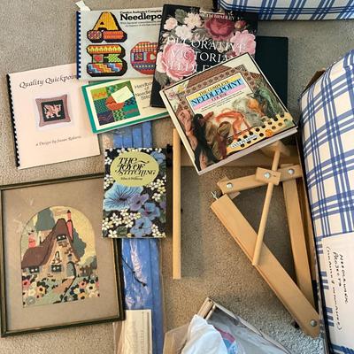 707 Large Lot of Needlepoint & Needlepoint Supplies