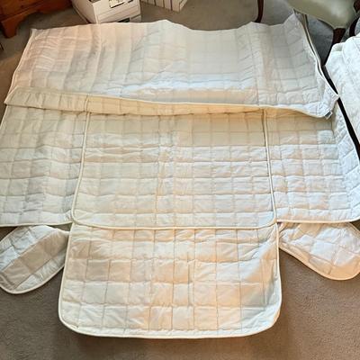 713 Two Twin Quilted Croscill Bed Covers