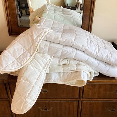 713 Two Twin Quilted Croscill Bed Covers