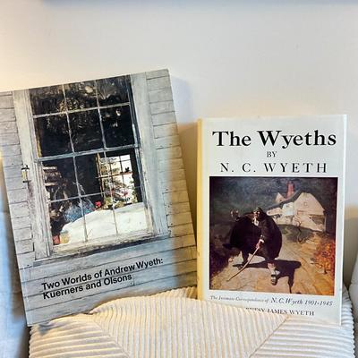 715 Andrew Wyeth Framed Print with 2 Wyeth Books
