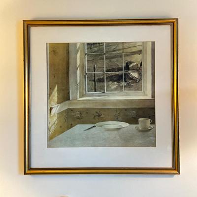 715 Andrew Wyeth Framed Print with 2 Wyeth Books