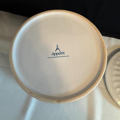 Glass serving bowls, plus
