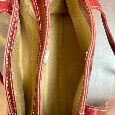 Sale Photo Thumbnail #55: By D'Anna of Firenze (Florence) Italy. Genuine Leather. Good used condition, see photos for style details and size.