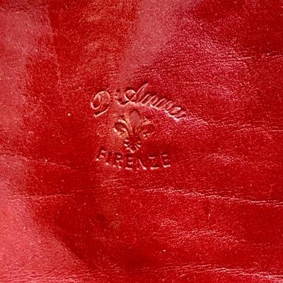 Sale Photo Thumbnail #58: By D'Anna of Firenze (Florence) Italy. Genuine Leather. Good used condition, see photos for style details and size.