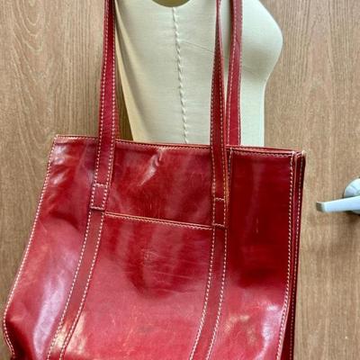 Sale Photo Thumbnail #59: By D'Anna of Firenze (Florence) Italy. Genuine Leather. Good used condition, see photos for style details and size.