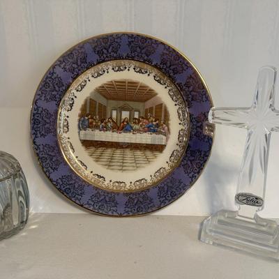 Crystal Cross, Last supper plate, plus