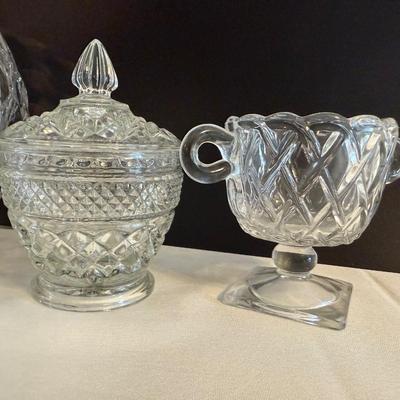 Crystal from Princess House and Fostoria bowl Plus