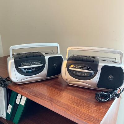 721 Pair of Durabrand AM/FM Radio Cassette Recorder