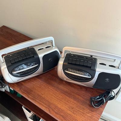 721 Pair of Durabrand AM/FM Radio Cassette Recorder