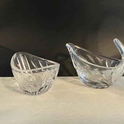Crystal candy dishes