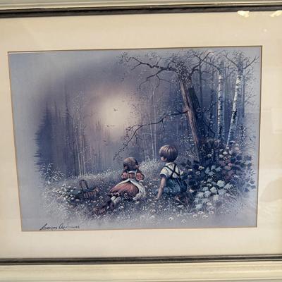 Framed signed pictures