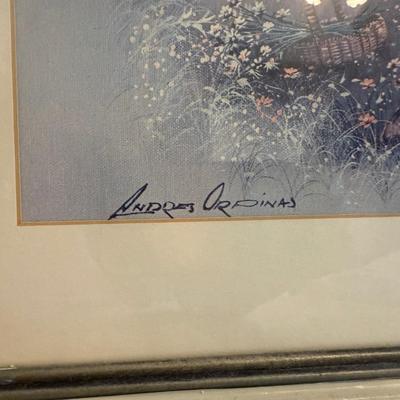 Framed signed pictures