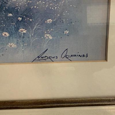 Framed signed pictures