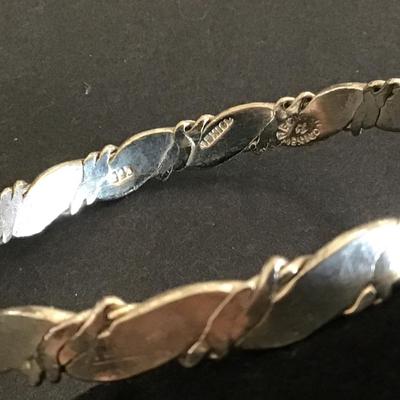 Vintage Sterling Bangle Marked
