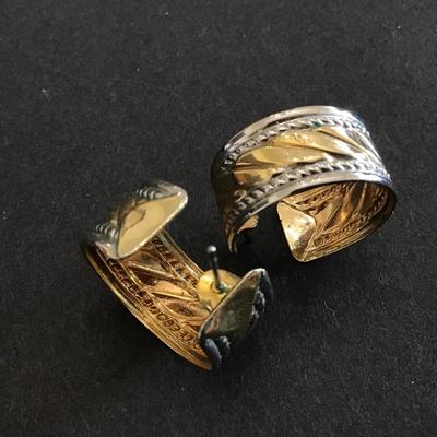 Silver and Gold Tone Earrings
