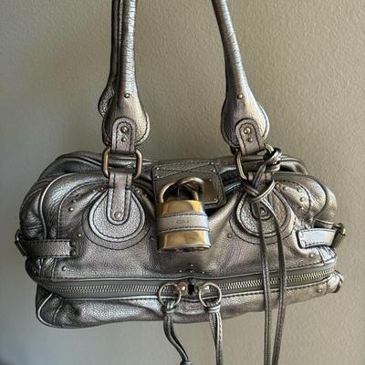 silver Chloe paddington bag
