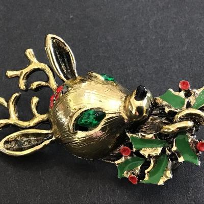Rudolph Vintage Brooch