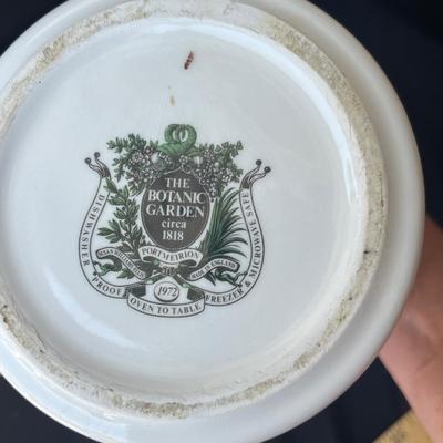 Sale Photo Thumbnail #858: Portmeirion set, great shape, no wear on the wood lids!