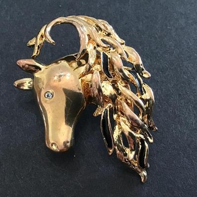 Vintage Horse Brooch