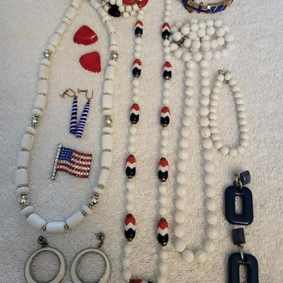 RED, WHITE AND BLUE JEWELRY